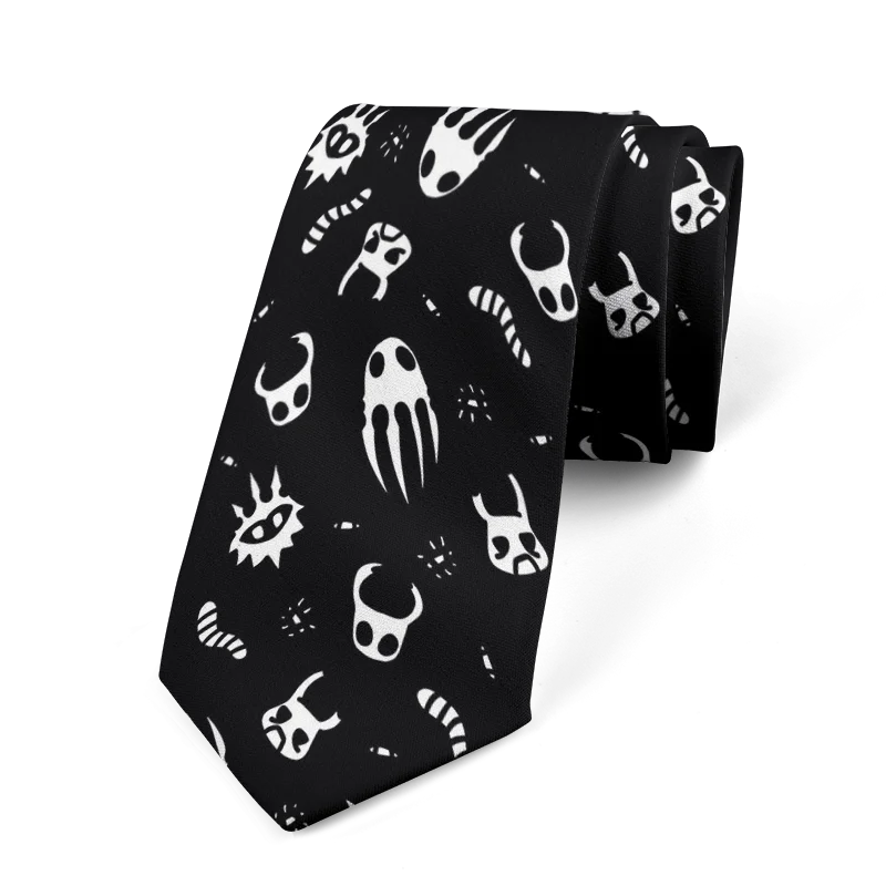 Cartoon Skeleton Men's Women's Tie Fashion Casual Printing Novelty Qme style1