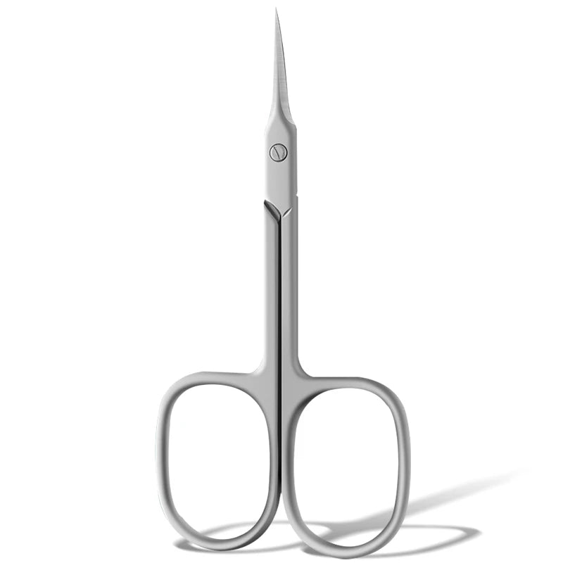 Russian Manicure Scissors Cuticle Regrowth Cut Curved Tip Nail Qme