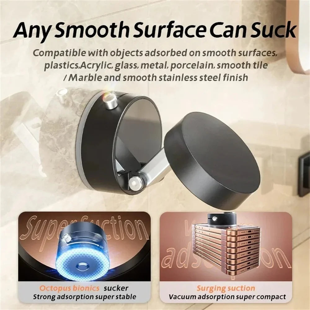 Mobile Phone Magnetic Suction Cup Holder Multi-functional Lazy Stand Adjustable Foldable Suction Cup Vacuum Adsorption Bracket Qme