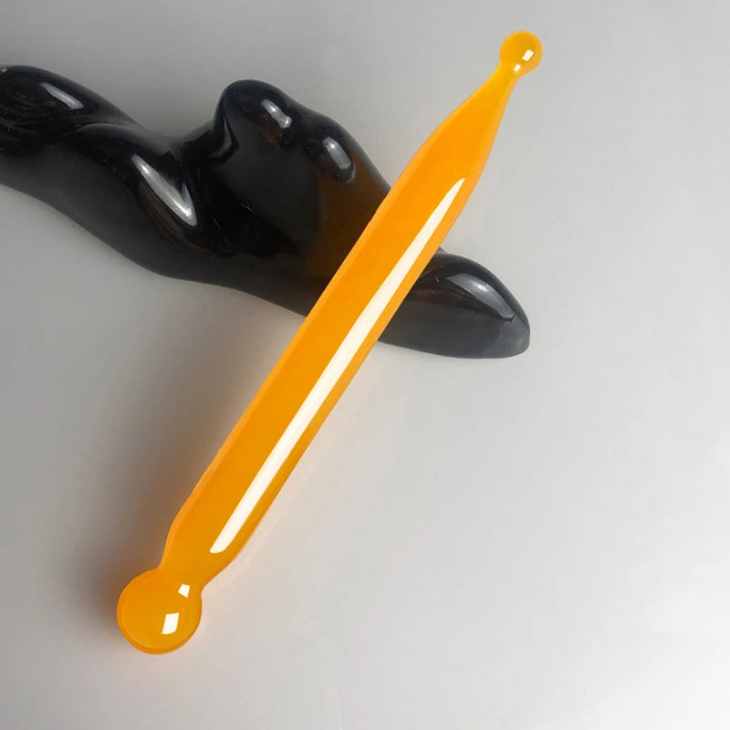 Facial Massage Acupuncture Point Pen Chinese Medicine Gua Sha Beauty Qme Orange
