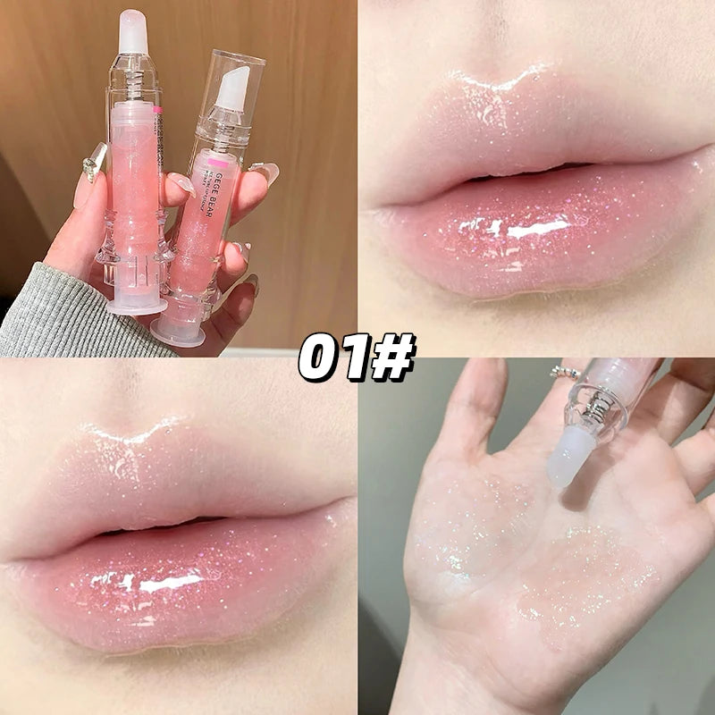 Gege Bear Lip Essence Gloss Autumn Winter Mirrored Hydrating Serum Qme GX1267-1