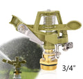 1/2 3/4 inch Metal Pulsating Sprinkler 360 Degree Rocker Arm Rotating Lawn Watering Sprinklers for Garden Irrigation System Qme B
