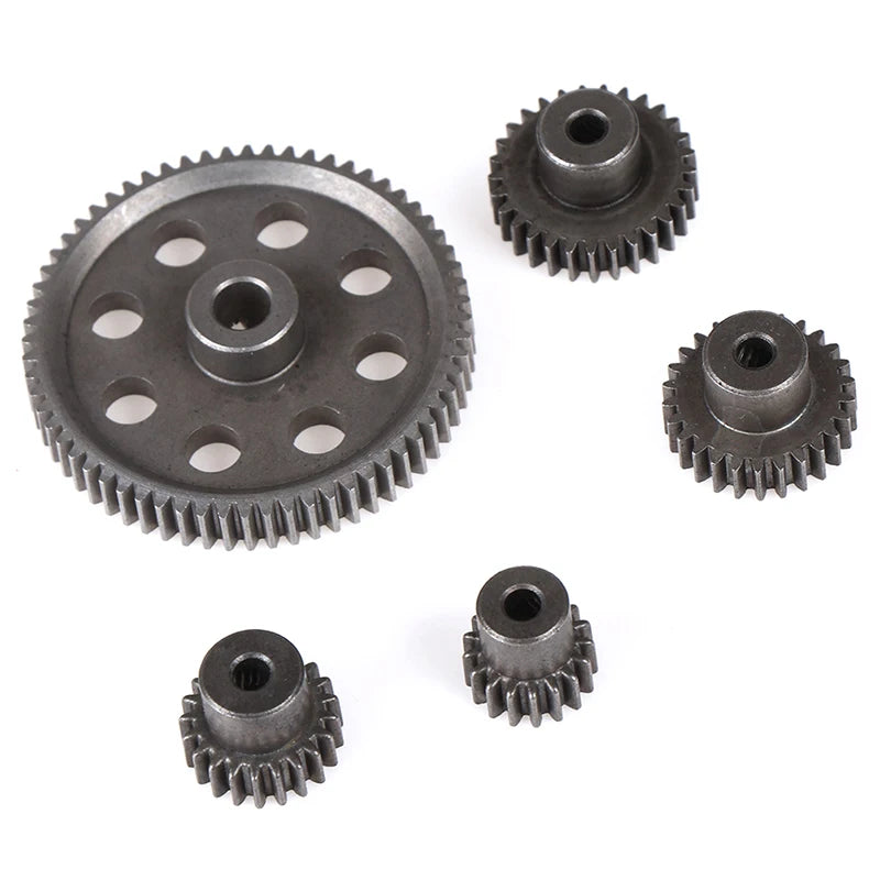 HSP Steel Metal Spur Differential Main Gear 17T/21T/26T/29T/64T Pinion Gear Qme