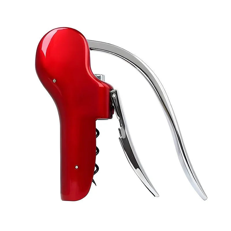Zinc Alloy Goose Wine Opener Fast Cork Removal Tool Red Portable Easy Qme