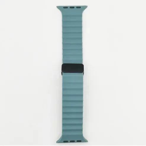 Strap For Apple watch band 49mm 45 44 40 41 38 42mm silicone magnetic buckle bracelet iWatch Ultra series 7 6 3 se 8 9 Ultra 2 Qme Pine Green 38mm 40mm 41mm