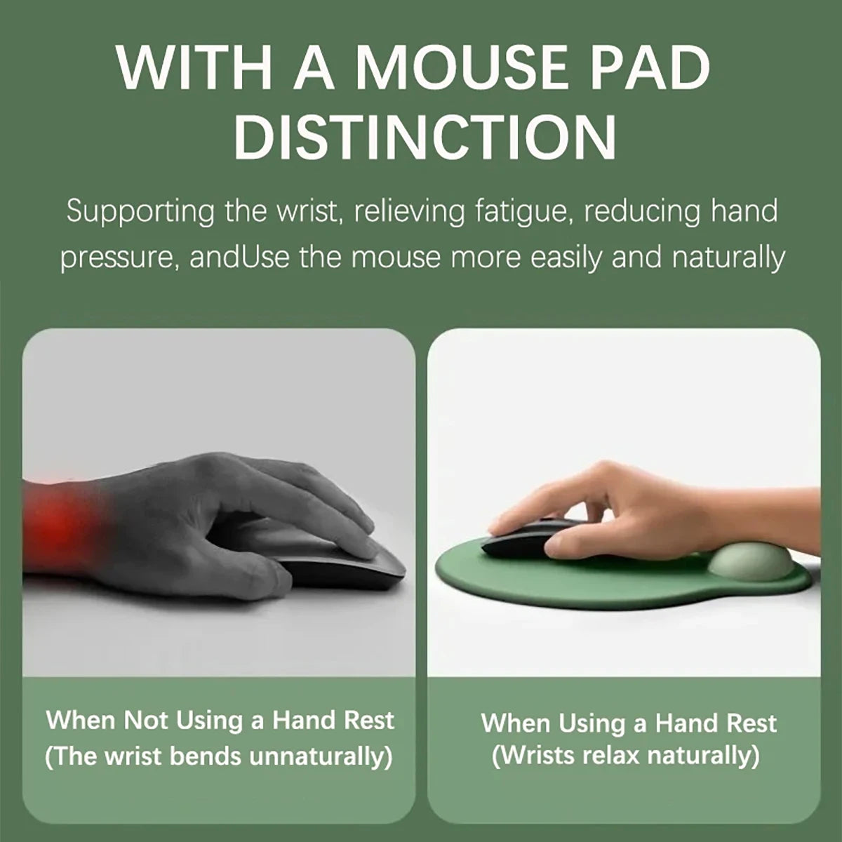 Gradient Thick Anti Slip Rubber Mouse Pad Suitable Office Use Qme