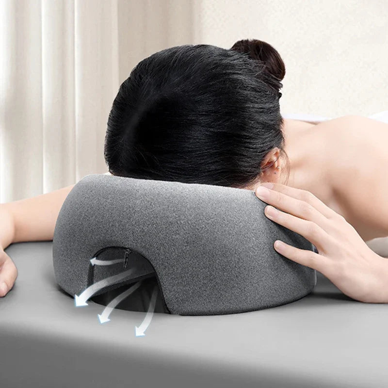 Face Down Pillow Prone Resting Comfort Memory Foam Ergonomics Home Qme