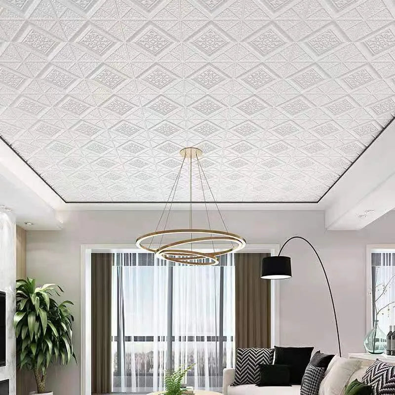 3D Self Adhesive Background Wallpaper Soft Foam Material Wall Sticker Waterproof Moisture Proof for Living Room Decoration Qme