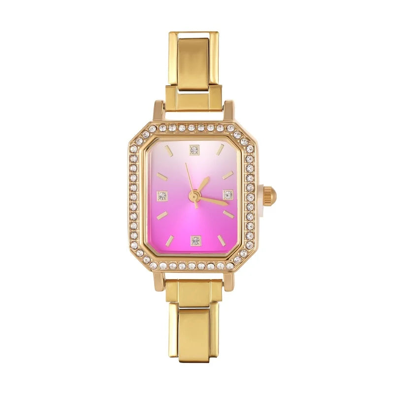 Butterfly Shape Numbers Dial Stainless Steel Watch Bracelet Men Women's 9mm DIY Italian Charm Bangle High Quality Jewelry Gift Qme Style 13