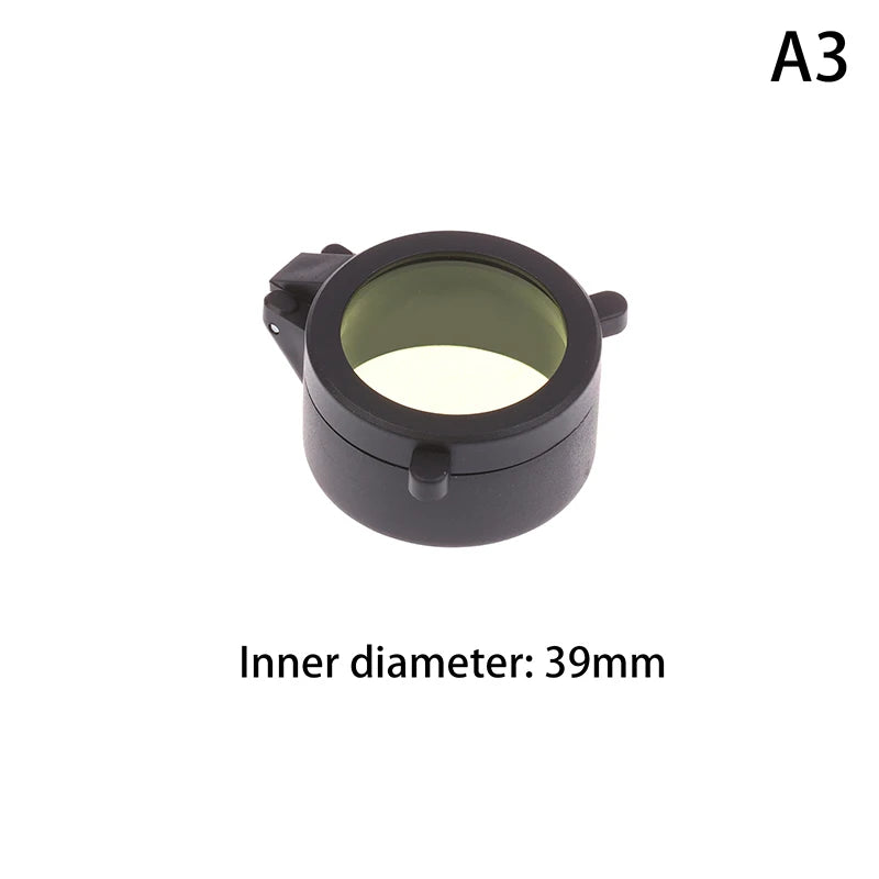 Rifle Scope Lens Cover Spring Up Quick Flip Openning Dustproof Qme A3