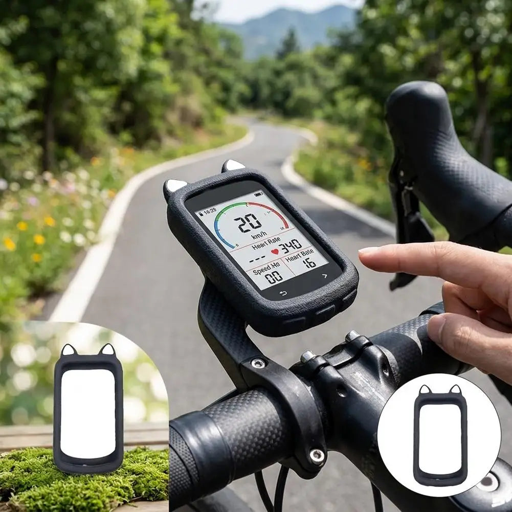Bike Computer Silicone Case IGS BSC500 Cover Film Accessories Full Qme