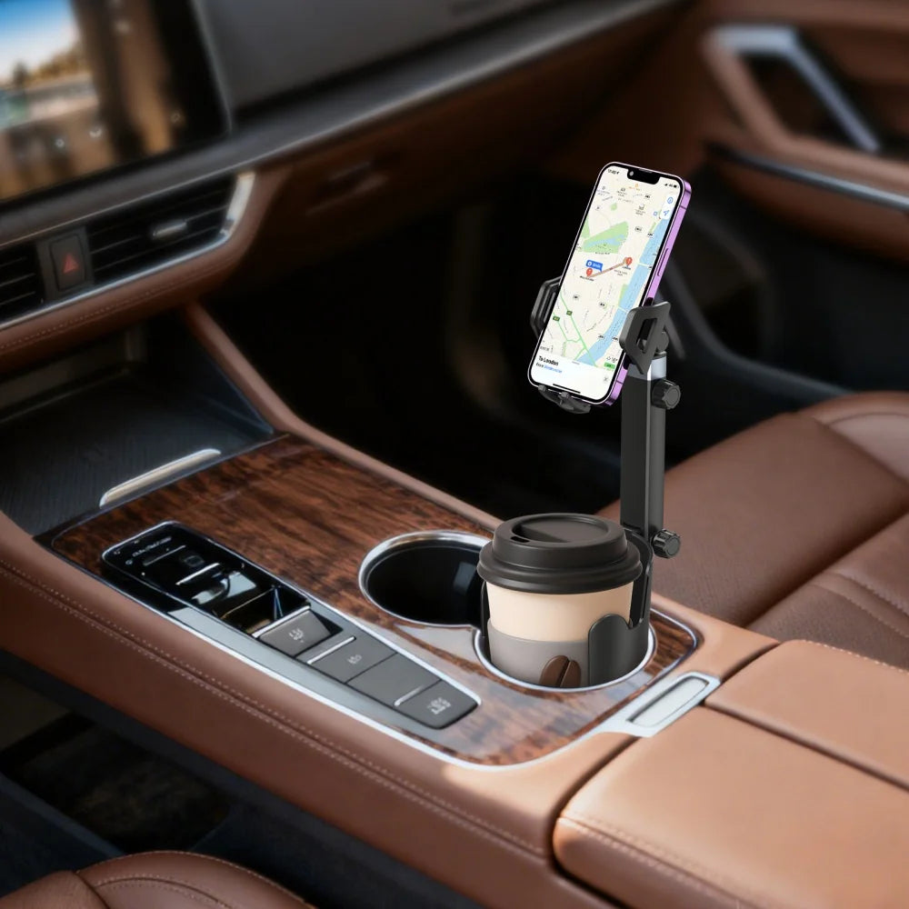 Car Cup Holder Phone Mount Expander Car Cell Phone Holder 360 Rotation Cup Holder Expander Smartphone Auto Interior Accessories Qme