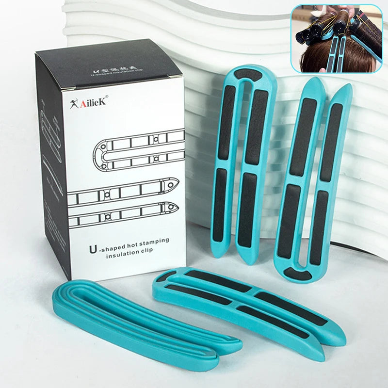 U-shape Hair Perm Insulation Clips Multipurpose Strong Hold Heat Qme