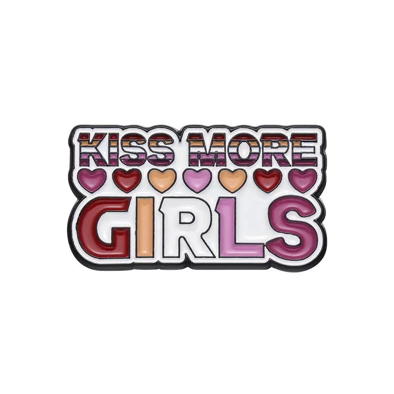 Lesbians Rainbow Series Enamel Pins Girls Like Girls Brooches Lapel Badges Backpack Jewelry Gift for Loves Friends Wholesale Qme style 1