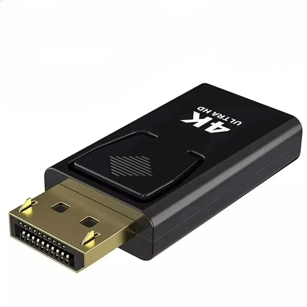 10pcs Display Port DP to HDMI-Compatible HDTV Adapter Video Audio PC Laptop 4K DP DisplayPort to HDMI-Compatible Adapter Qme 4k