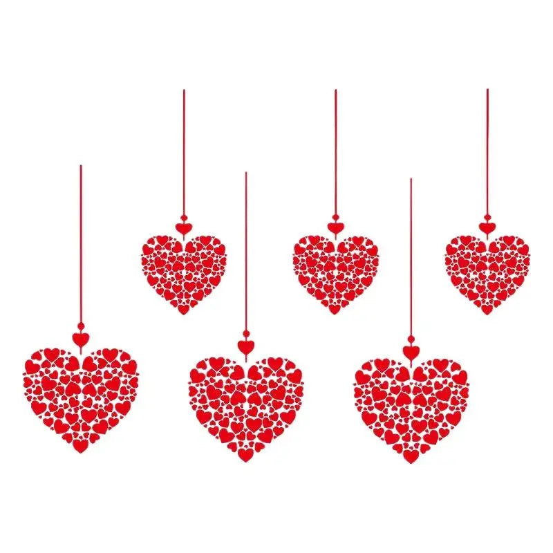 Glass Windows Display Window Stickers Valentine's Day Atmosphere Qme
