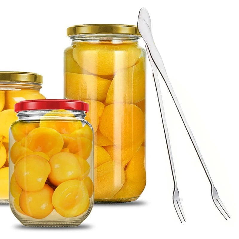Stainless Steel Pickle Forks Spoon Long Handle Jar Grabber Canning Qme