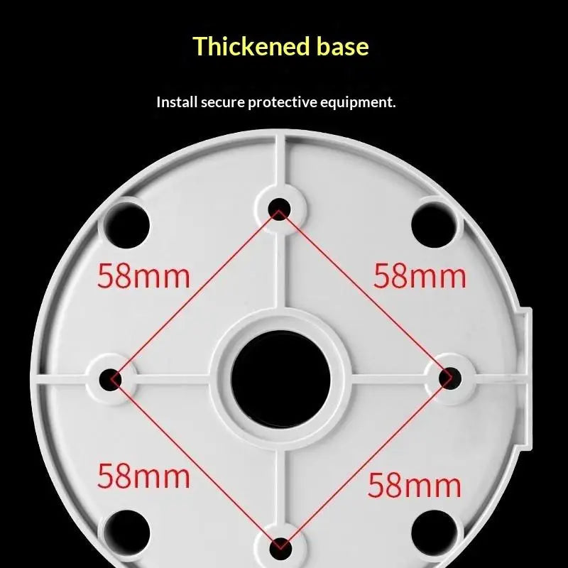 CCTV Security Camera Waterproof Junction Box Universal Plastic Mount Qme