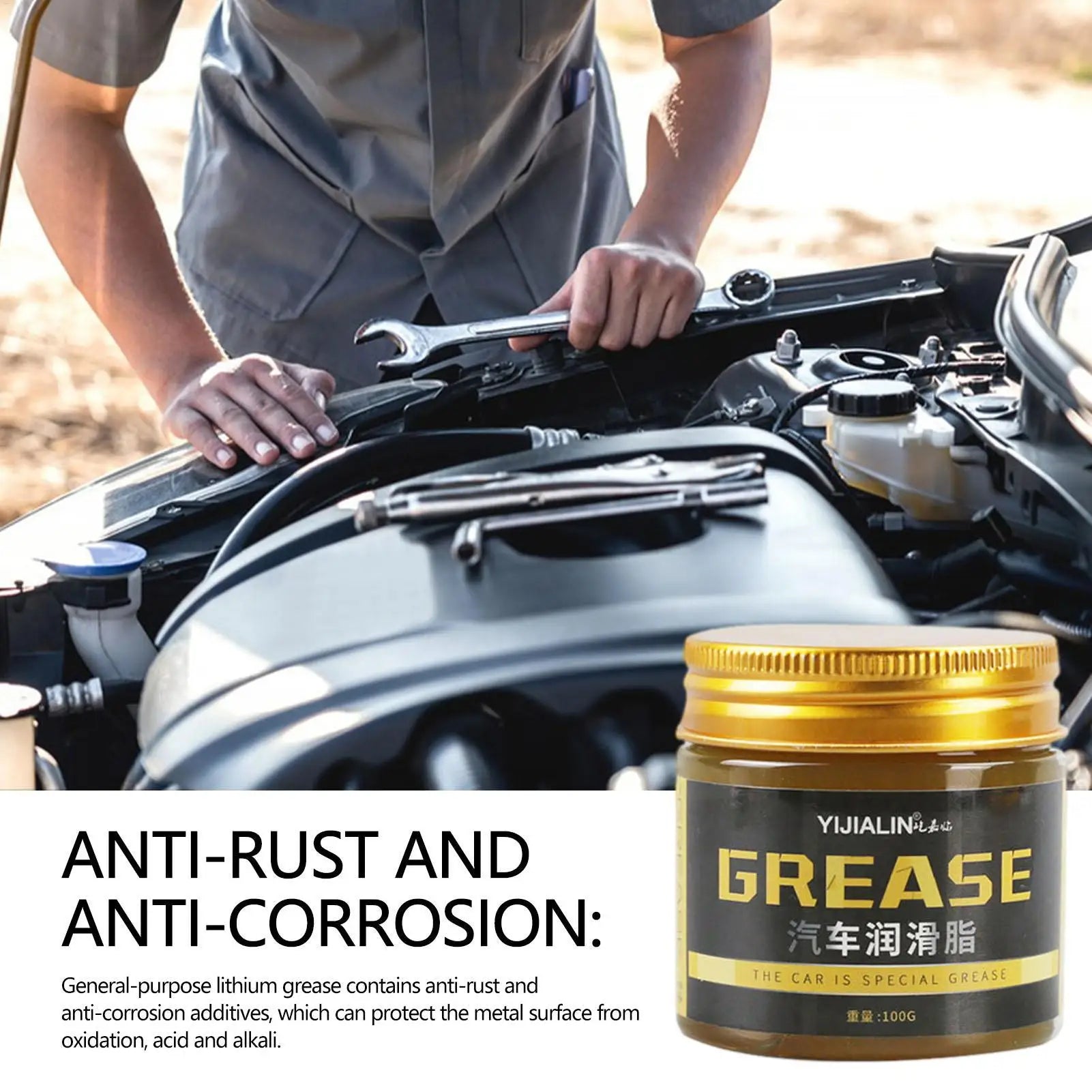 Marine Wheel Bearing Grease 100g High Temperature Wear-Resistant Lubricating Greas Marine Wheel Bearing Grease For Mechanical Qme