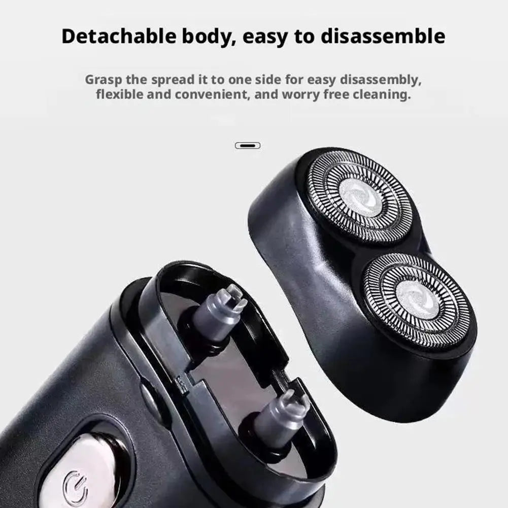 Men's Electric Shaver Shaving Tool Usb Rechargeable Portable Mini Qme