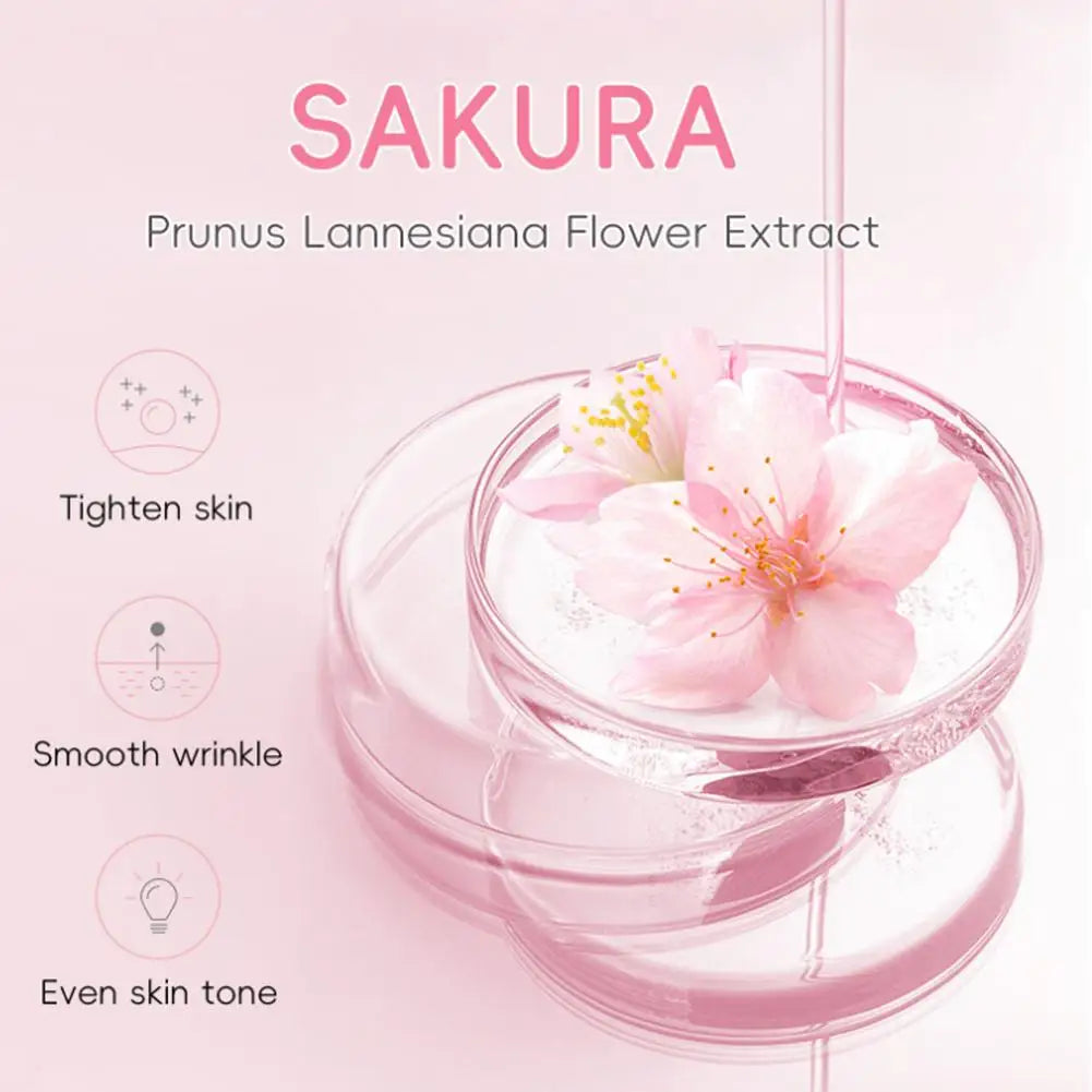 LAIKOU Sakura Face Fluid Essence Moisturizing Skin Shining Cherry Qme
