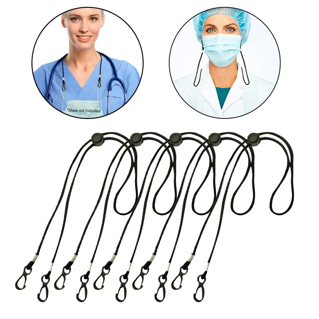 Multi-function Glasses Chain Men Women Mask Hanging Rope Windproof Hat Rope Adjustable Anti-lost Face Mask Glasses Chain Qme