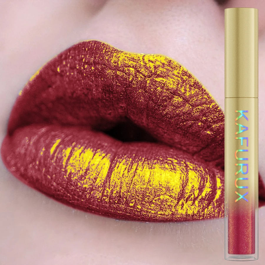 14 Colors Sparkling Shine Lip Glaze Glitter Metallic Long Lasting Qme 108