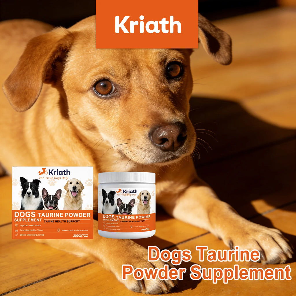 Dogs Taurine Powder Support Heart Health Boosts Vital Energy Levels Maintain Healthy Joint Movement Daily Nutrition Supplements Qme
