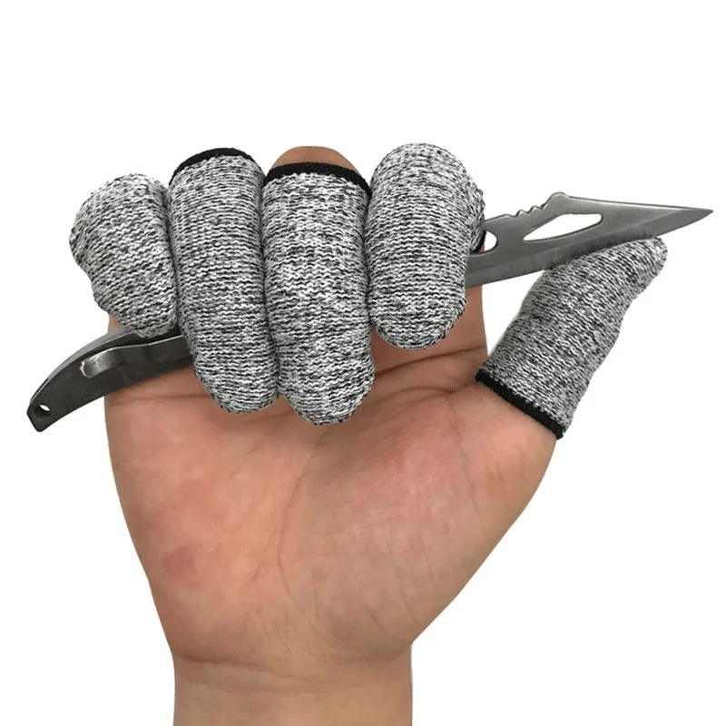 10-Pack Anti-Cut Finger Protectors - Keep Your Fingers Safe While Cooking! Qme
