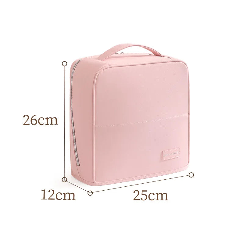 B Fashion New Model Makeup Bag Fashion Portable Makeup Bag Multifunctional Cosmetic Bag Waterproof Travel Organizer Makeup Case Qme pink