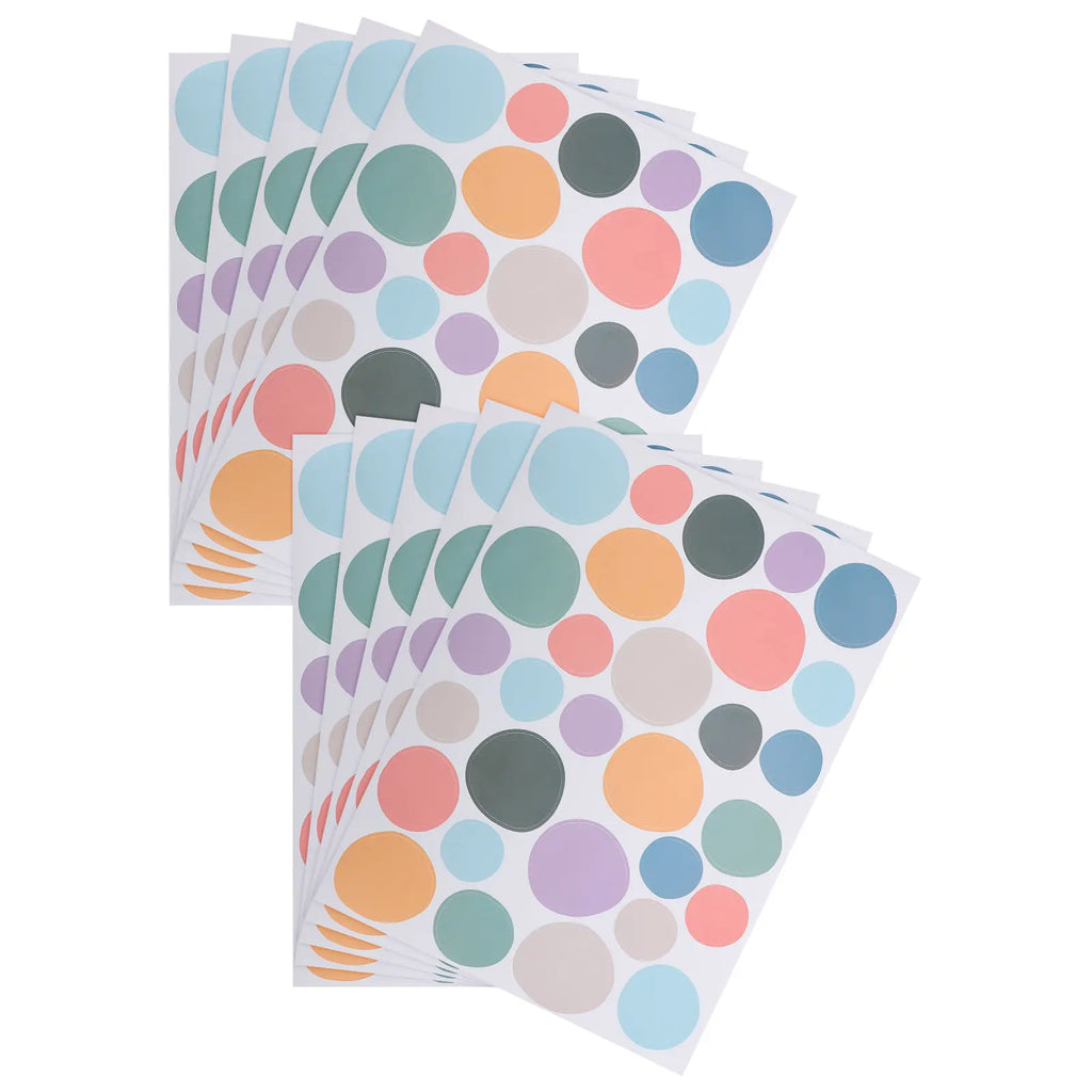 10Pcs Boho Colorful Irregular Dot Wall Decals Nursery Self Adhesive Removable Circle Stickers Playroom Bedroom Kids Room Decor Qme Default Title