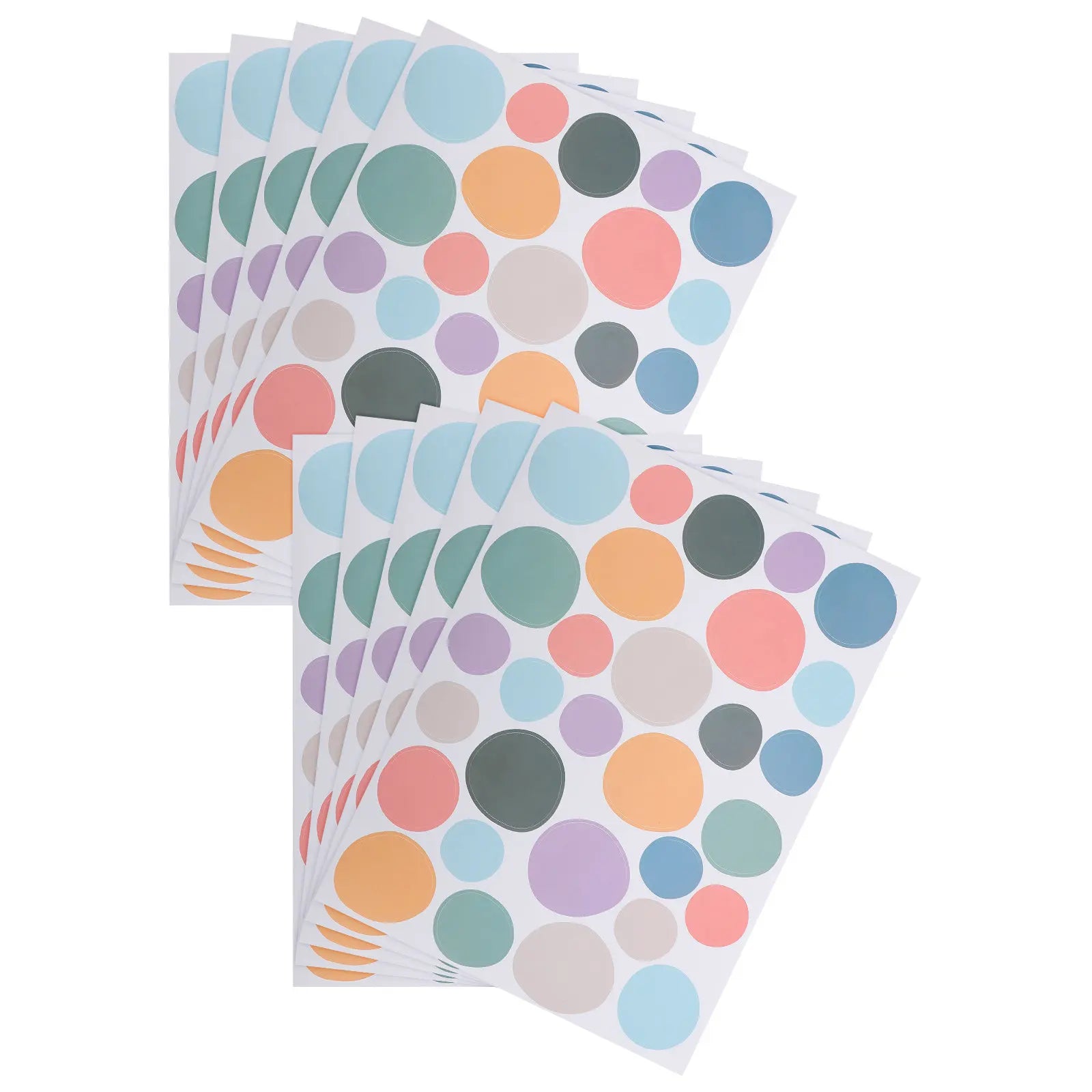 10Pcs Boho Colorful Irregular Dot Wall Decals Nursery Self Adhesive Removable Circle Stickers Playroom Bedroom Kids Room Decor Qme Default Title