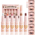 6 Eye Shadow Stick Waterproof Durable Multi-color Optional Shiny Qme 6pcs