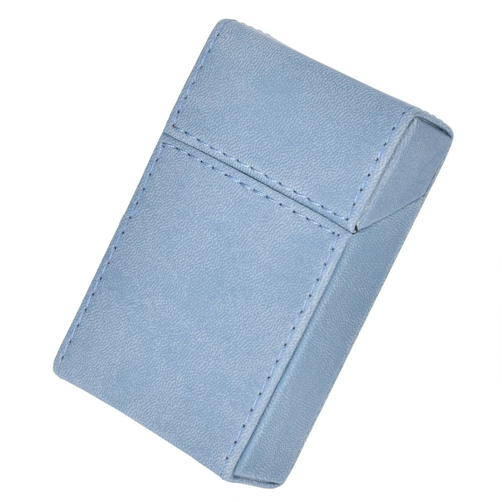 Elegant Portable Cigarette Case 20PCS Capacity Storage Box Protective Slim Metal Style Cigarette Holder Travel Pocket Box Qme