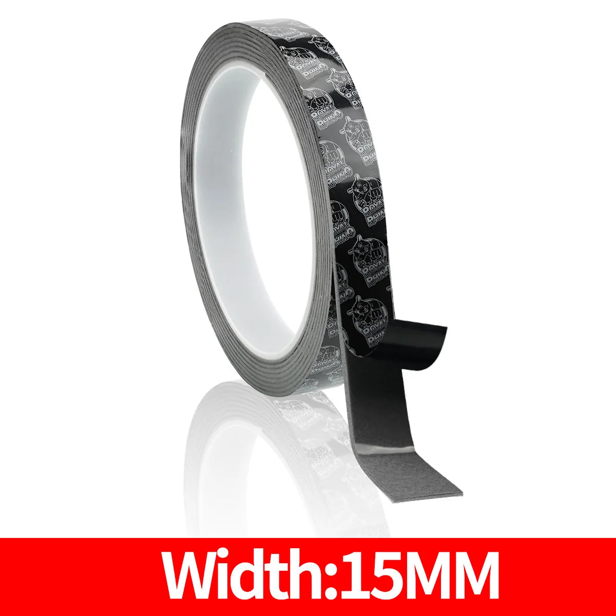 Double Sided Adhesive Tape, High Viscosity Car Fixed Adhesive, High Temperature Resistant, Waterproof No Marks,No Trace Adhesive Qme 15mmX2.5M 1.2mm