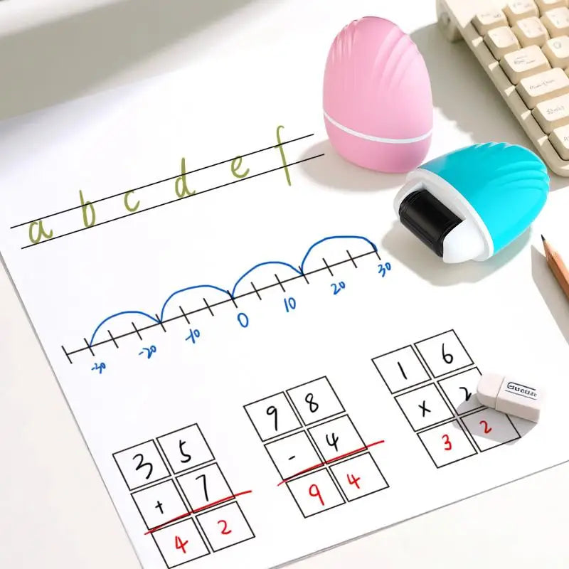 Roller Stamp Math Correction Tool Convenient Teacher's Teaching Qme