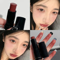 Retro Rose Tube Lipstick Blush Moisturizing Waterproof Multi-Purpose Matte Cheek Tint Blusher Red Lip Mud Face Cosmetics Makeup Qme 04