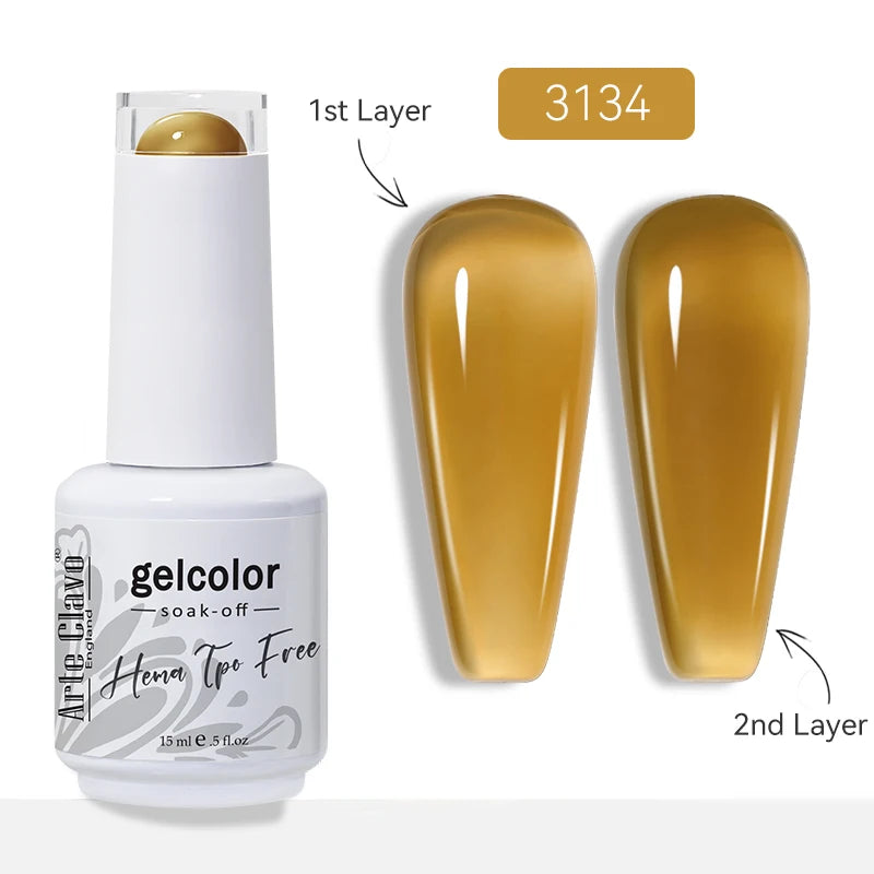 Arte Clavo HEMA TPO Soak Off UV LED Nail Gel Polish 108 Colors