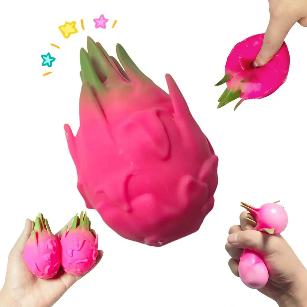 Dragon Fruit Squish Ball Squishy Squeeze Stress Reliever Fidget Qme