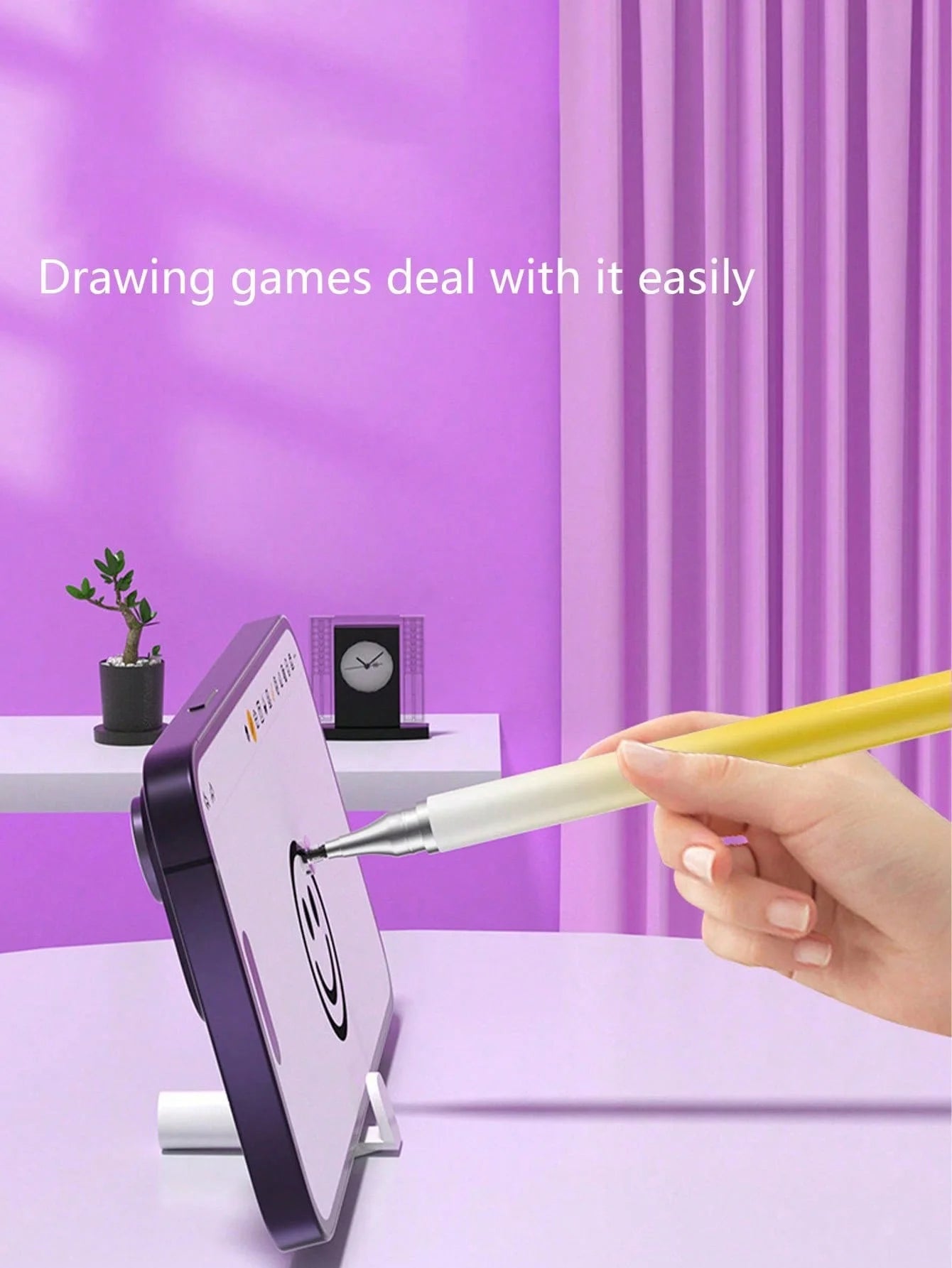 1 Macaron Gradient Dual-tip Touch Stylus High-precision Pen Mobile Qme