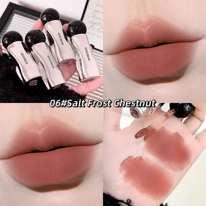 GEGE BEAR Light Cloud Nude Velvet Lip Mud Matte Advanced Whitening Qme GX1258-6