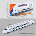 Kids DIY Simulation High Speed Railway Train Toy Car Electric Sound Light Model Train Educational Toys for Boys Girls Gift Qme 4 carriages
