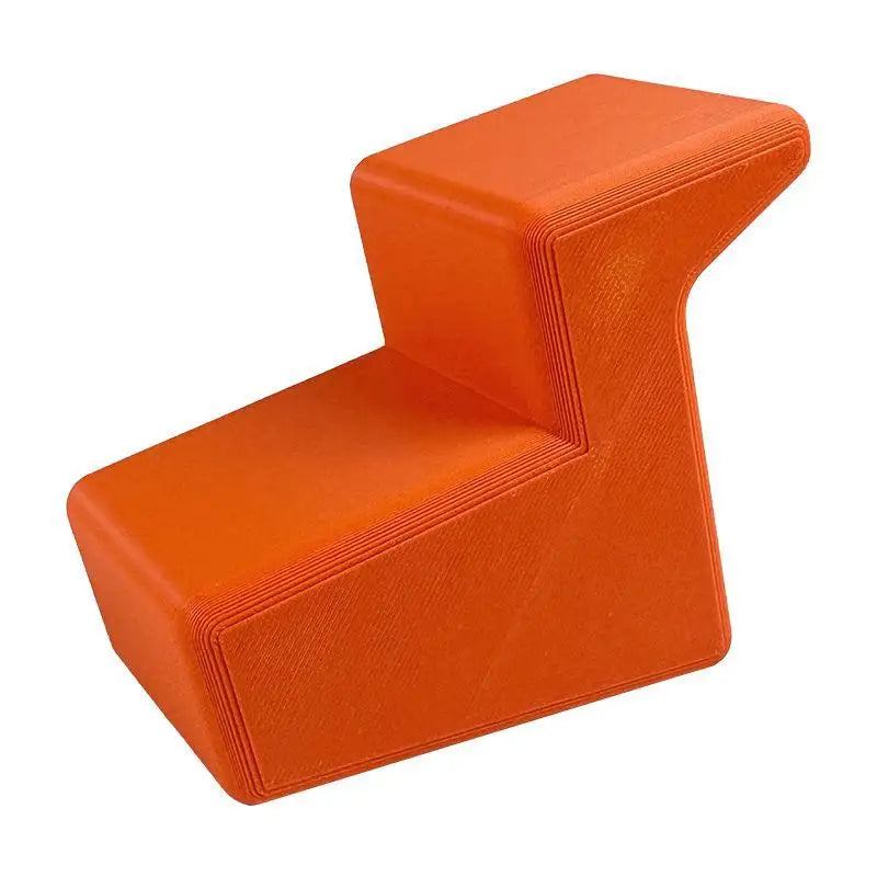 Waterproof Heavy Duty Door Stopper Non Slip Rubber Wedge Home Office Qme Orange 105x80x50mm