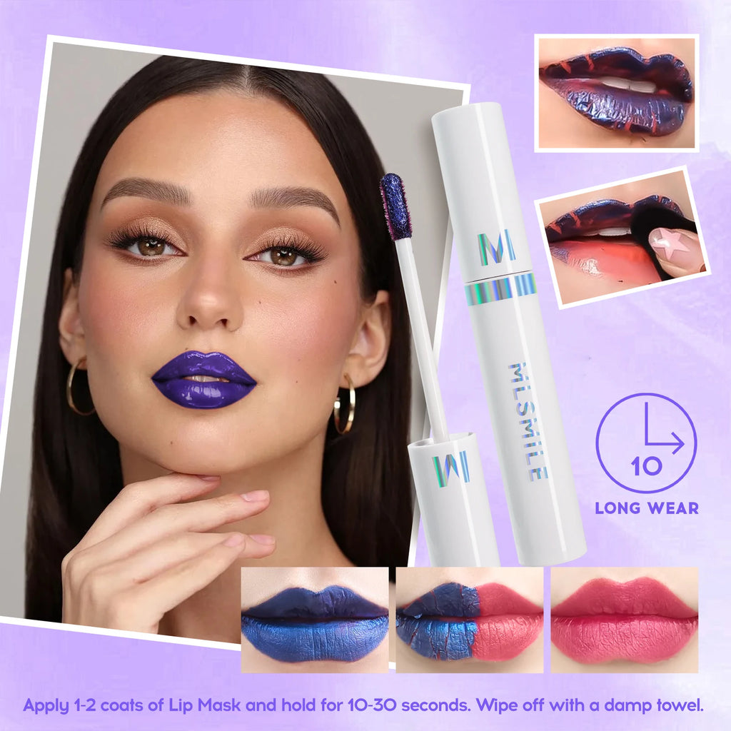 Cracking Lip Stain Wipe Off Pink Lip Tint Transfer Proof Lasting Non-stick Cup Peel Off Metallic Lip Mask Waterproof Cosmetics Qme