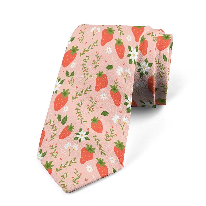 Funny Cartoon Fruit Printed Tie Men's Suit Personality Business Qme style4