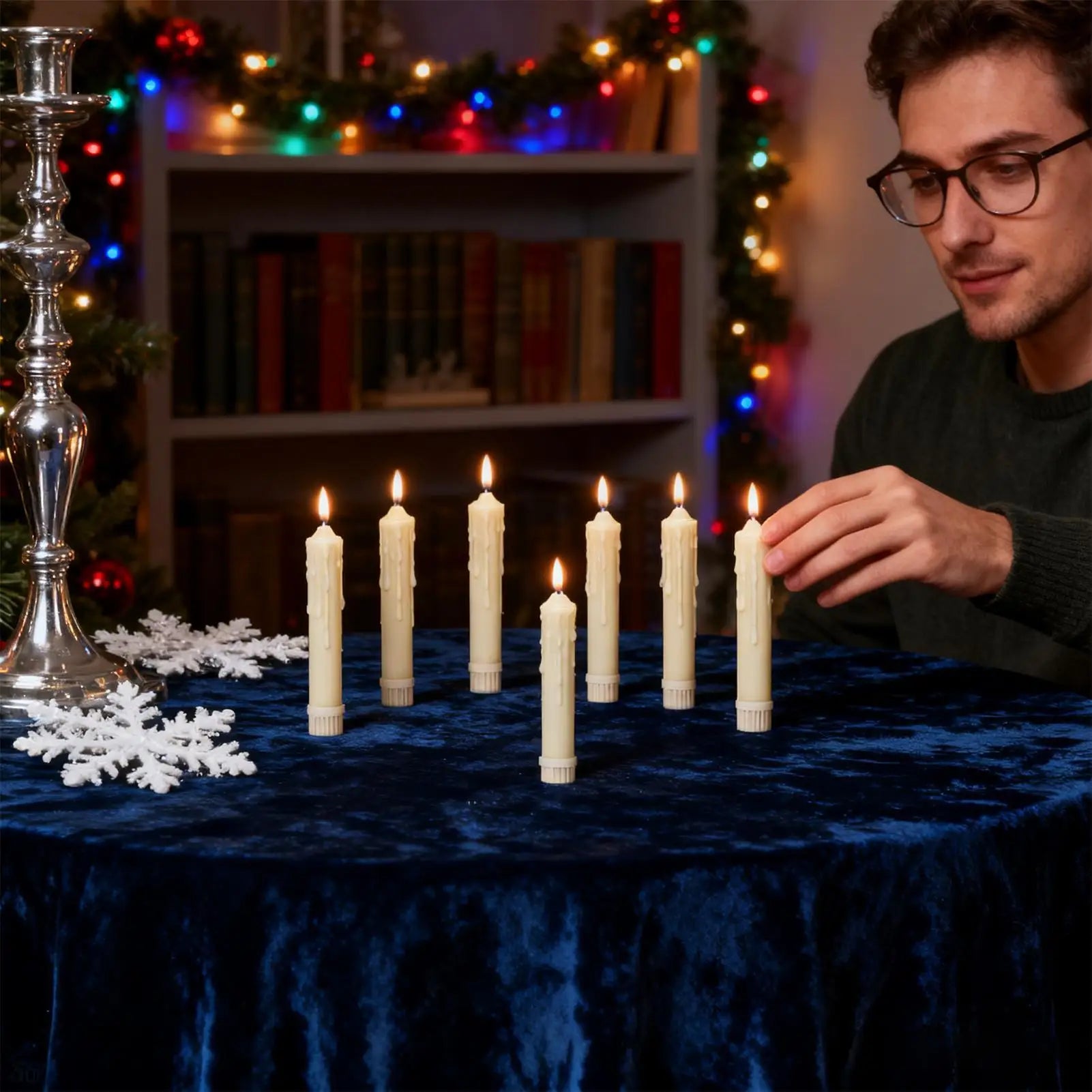 Battery Candles Electronic Flickering Decor 6-Piece Flickering Flameless Candles For Halloween Wedding Christmas Home Outdoor Qme China Mainland