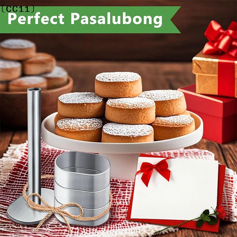 Stainless Steel Pulburon Molder Pusher Cake Decorating Tools Mousse Qme