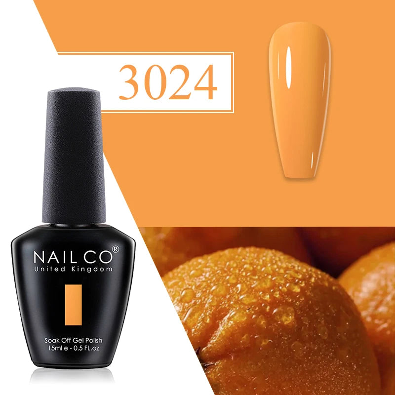 NAILCO Red Gel Nail Polish Wine Purple Semi Permanent Soak Off UV