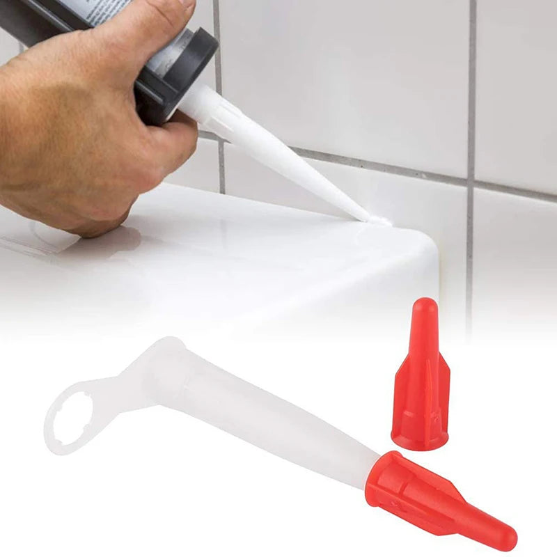 Spare Silicone Nozzle Sealant Tool Re-sealable Mastic Cartridge Qme