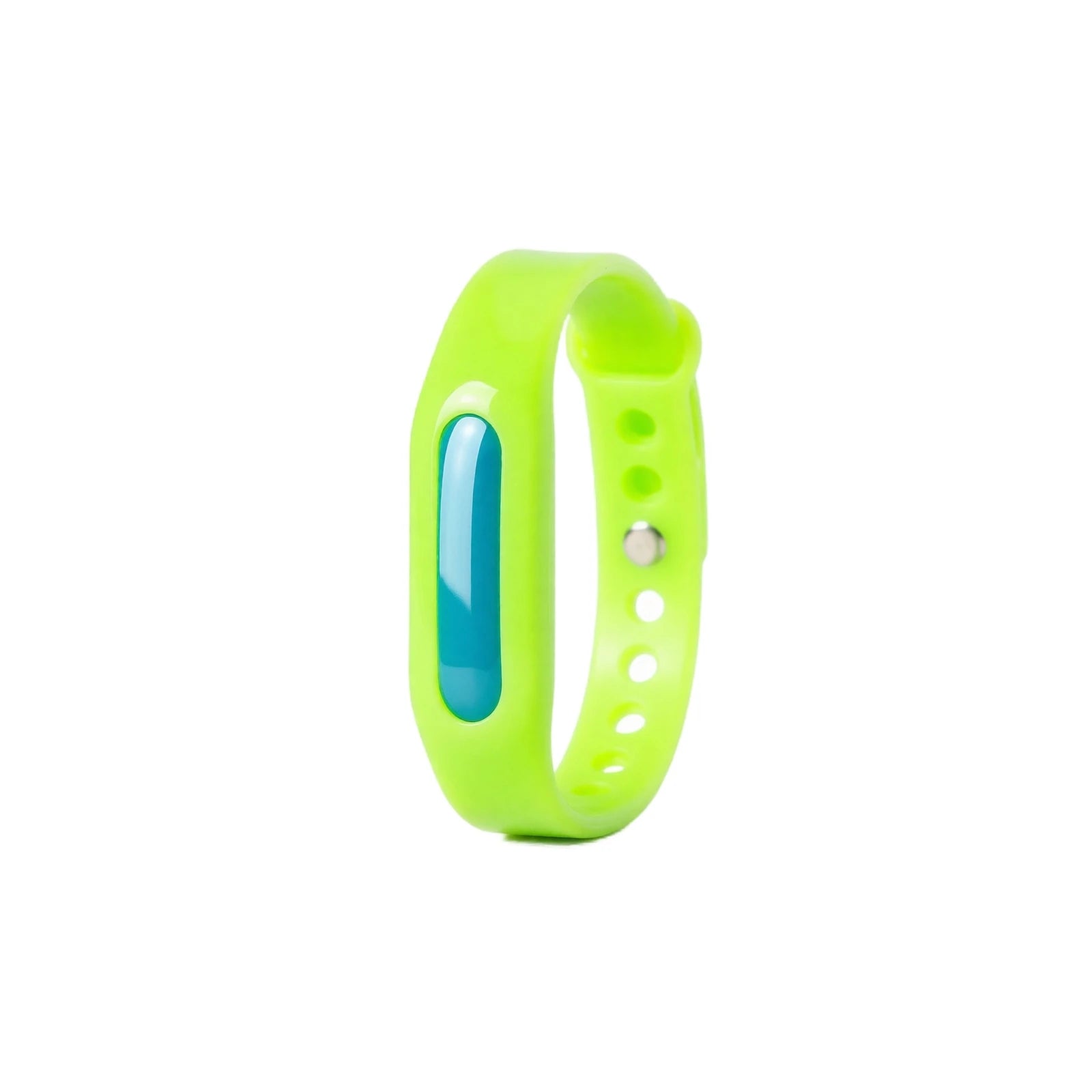 Mosquito-repelling Bracelet Essential Oil Waterproof Silicone Safe Wristband Portable Pest Artifact Tool (capsule color random) Qme Green